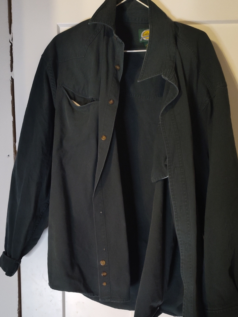 Cabela's Dark Green Lightweight Shirt Jacket